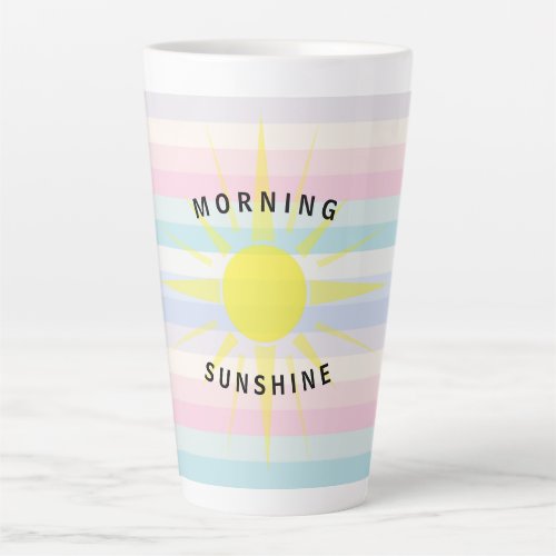 Morning Sunshine Colorful Large Latte Mug