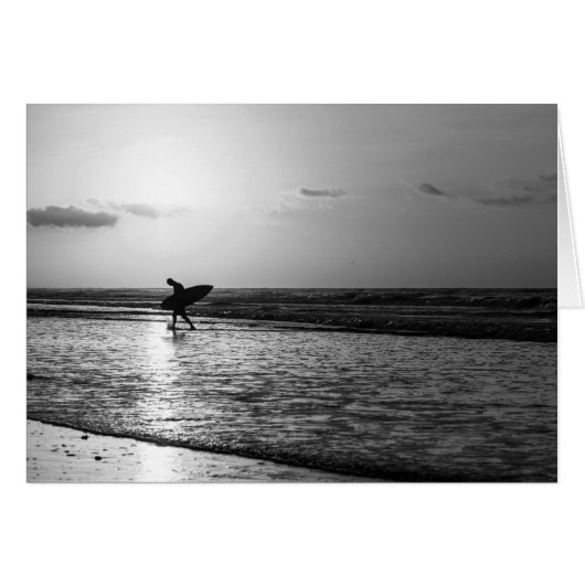 Morning Surfer Grayscale (Front Horizontal)