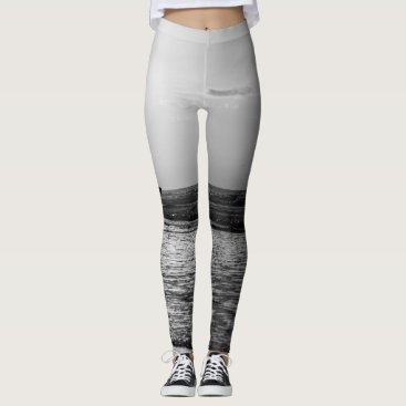 Morning Surfer Grayscale Leggings Morning Surfer Grayscale Leggings