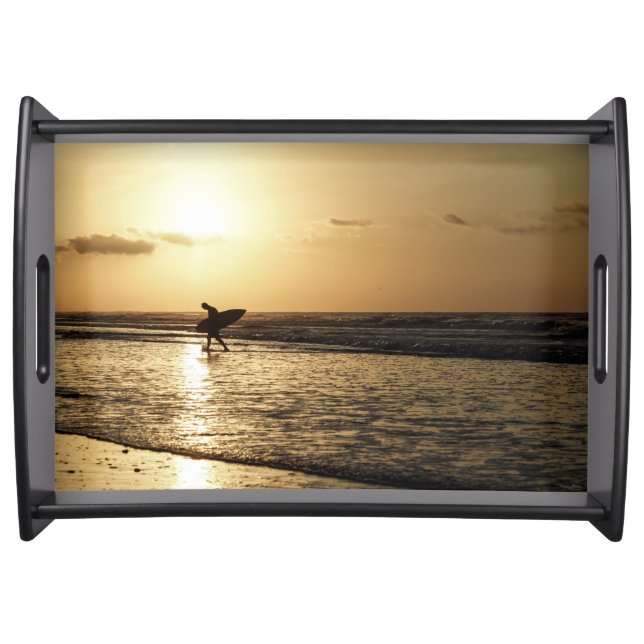 Morning Surfer Serving Tray (Front)