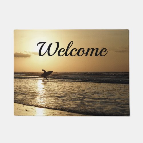 Morning Surfer Welcome Doormat
