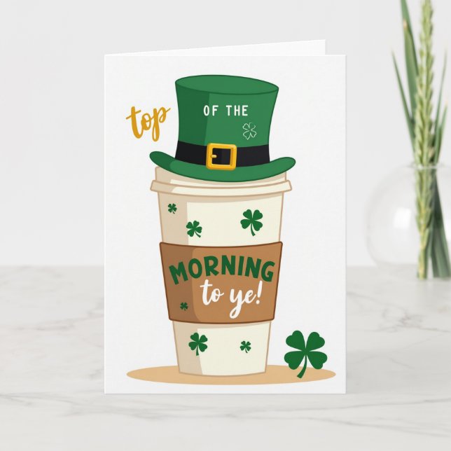 Morning To Ye Coffee Card (Front)