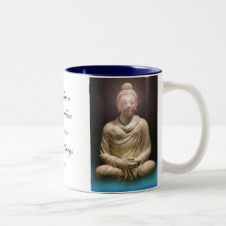 Morning Wisdom Buddha Two-Tone Coffee Mug