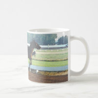 Morning workout - harness racing mug