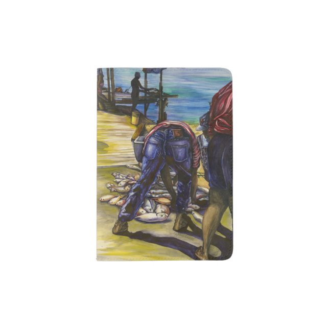Morning's Catch, Harbor Island, Bahamas Passport Holder (Front)