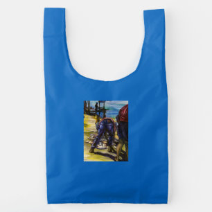 Morning's Catch, Harbor Island, Bahamas Reusable Bag