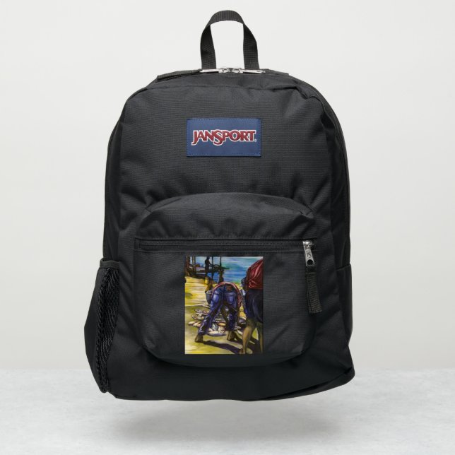 Morning's Catch, Harbor Island JanSport Backpack (Front)