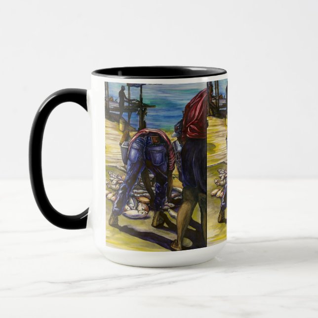 Morning's Catch, Harbor Island Mug (Left)