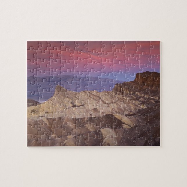 Mornings first light on  Zabriskie Point and 2 Jigsaw Puzzle (Horizontal)