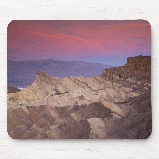 Mornings first light on  Zabriskie Point and 2 Mouse Pad (Front)