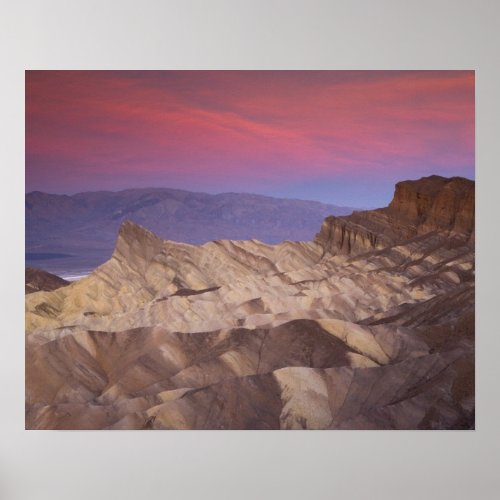 Mornings first light on  Zabriskie Point and 2 Poster