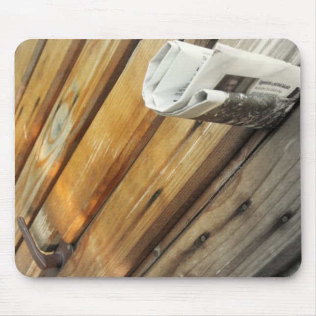Mornings newspaper mouse pad (Front)