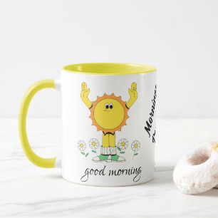 Mornings Powered by Coffee and Optimism Mug