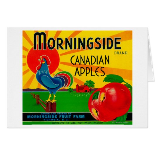 Morningside Apple LabelCanada Cards (Front Horizontal)