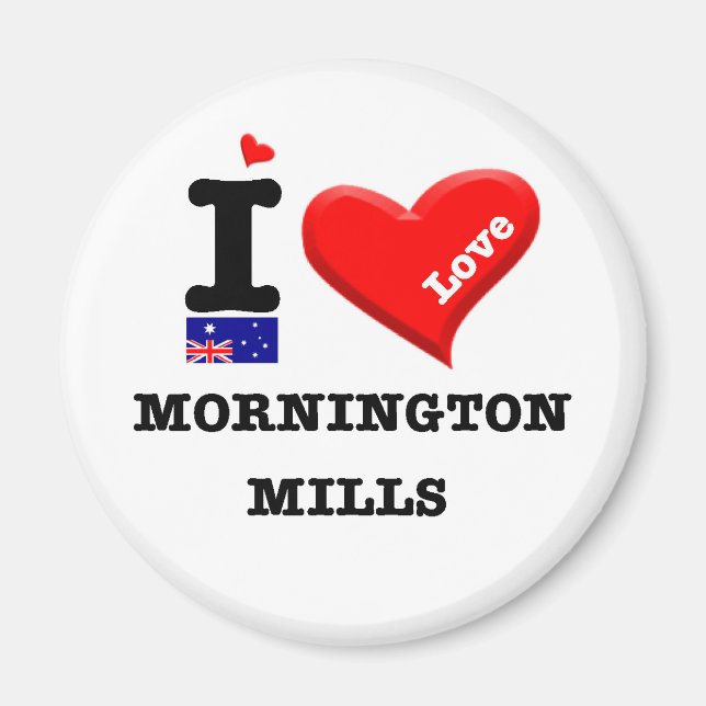MORNINGTON MILLS - I Love Magnet (Front)