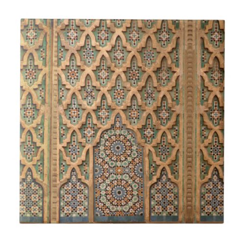 Morocaan Bronze Bab al_Mansour in Meknes Ceramic Tile