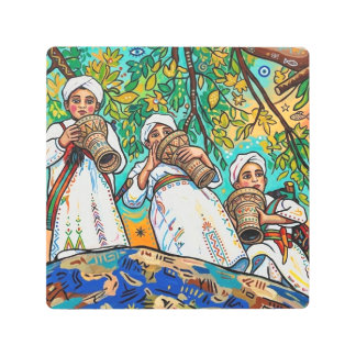 Moroccan Ahwash Amazigh Folk Metal Wall Art