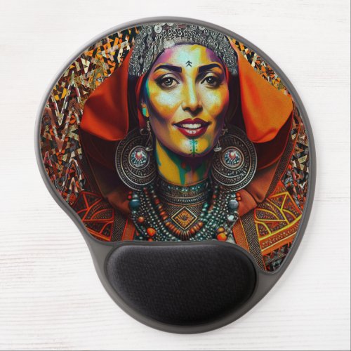 Moroccan Amazigh Beauty v1 Gel Mouse Pad