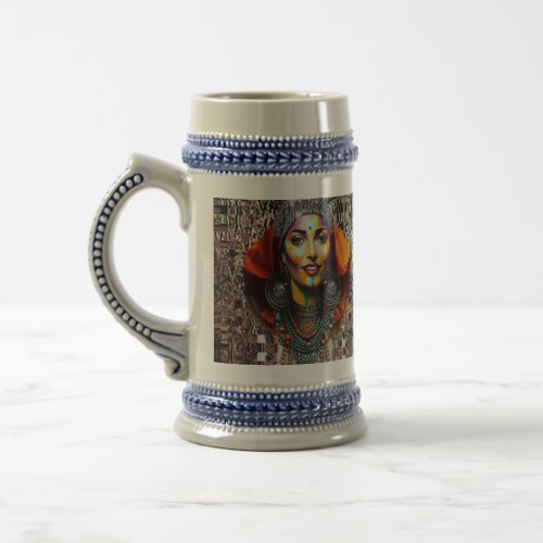 Moroccan Amazigh Beauty V2 Beer Stein