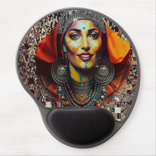 Moroccan Amazigh Beauty V2 Gel Mouse Pad