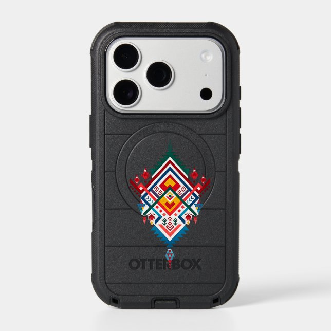 Moroccan Amazigh Geometric Pattern | Traditional B Otterbox iPhone Case (Back)