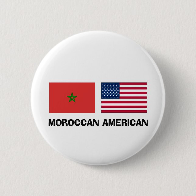 Moroccan American Pinback Button (Front)