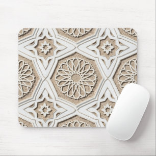Moroccan Arabesque Architectural Lattice Art Mouse Pad