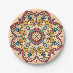 Moroccan Arabic mosaic Paper Plates