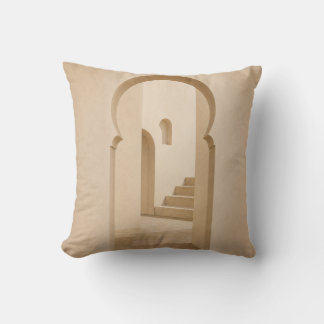 Moroccan Arch Decorative Throw Pillow | Minimalist