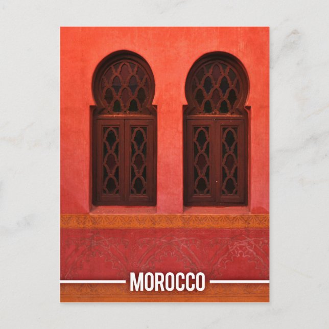 Moroccan Architecture, Marrakesh City Morocco Postcard (Front)