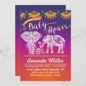 Moroccan Baby Shower - Indian Inspiration - India Invitation (Front/Back)