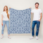 Moroccan Blue Gray Casbah Damask