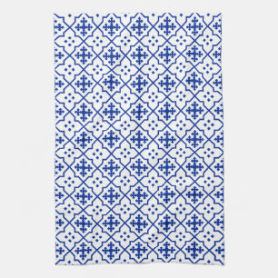 Moroccan Blue Kitchen Towel