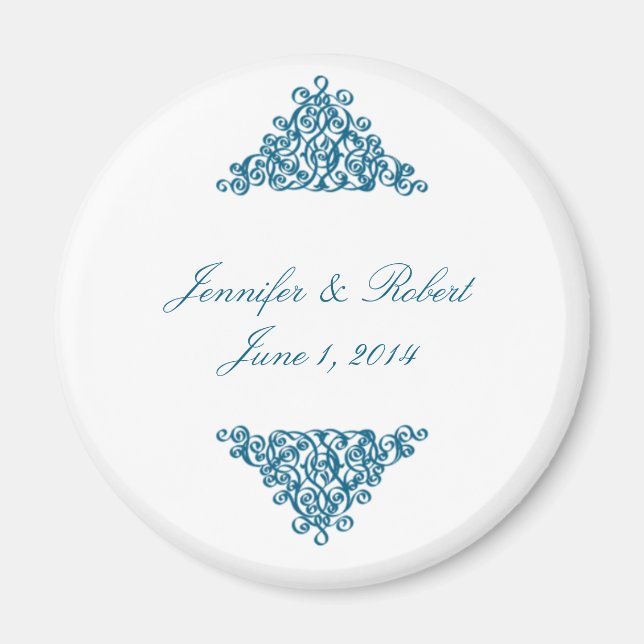 Moroccan Blue Magnet (Front)