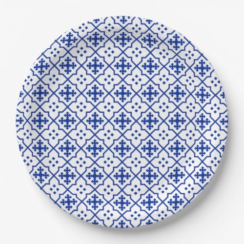 Moroccan Blue Paper Plates