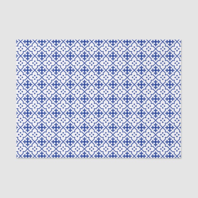 Moroccan Blue Tissue Paper (Front)