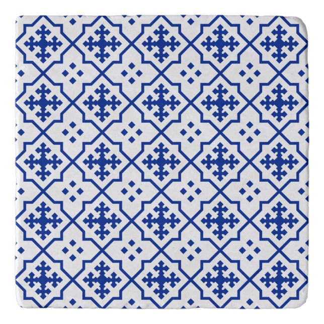 Moroccan Blue Trivet (Front)