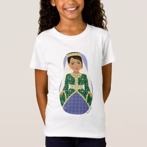 Moroccan Bride Matryoshka Girls T_Shirt