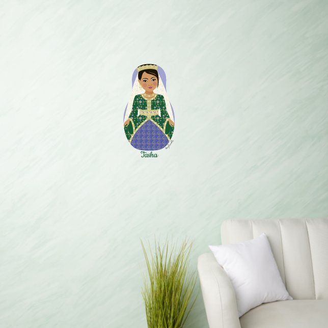 Moroccan Bride Matryoshka Wall Decal (Living Room)
