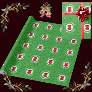 Moroccan Christmas Angel Flag Personalized  Wrapping Paper