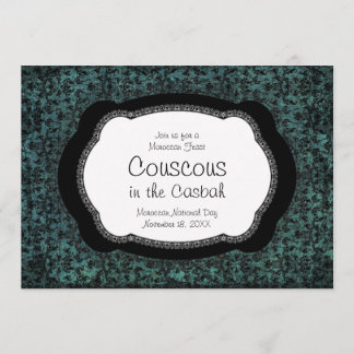 Moroccan Couscous Belly Dancing Bedouin Tent Party Invitation
