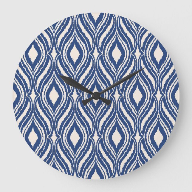 Moroccan damask, abstract seamless pattern. large clock (Front)