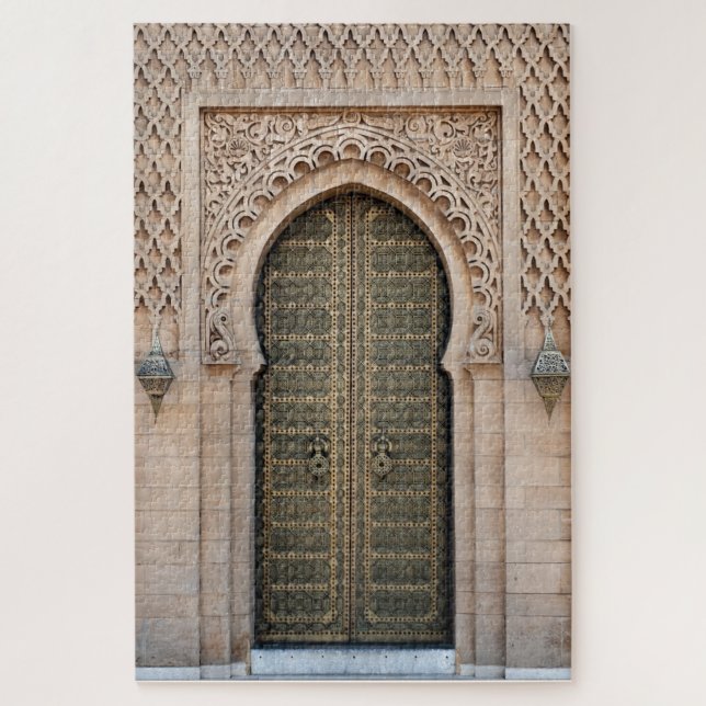 "MOROCCAN DOOR", TRAVEL PHOTOGRAPHY  PUZZLE (Vertical)
