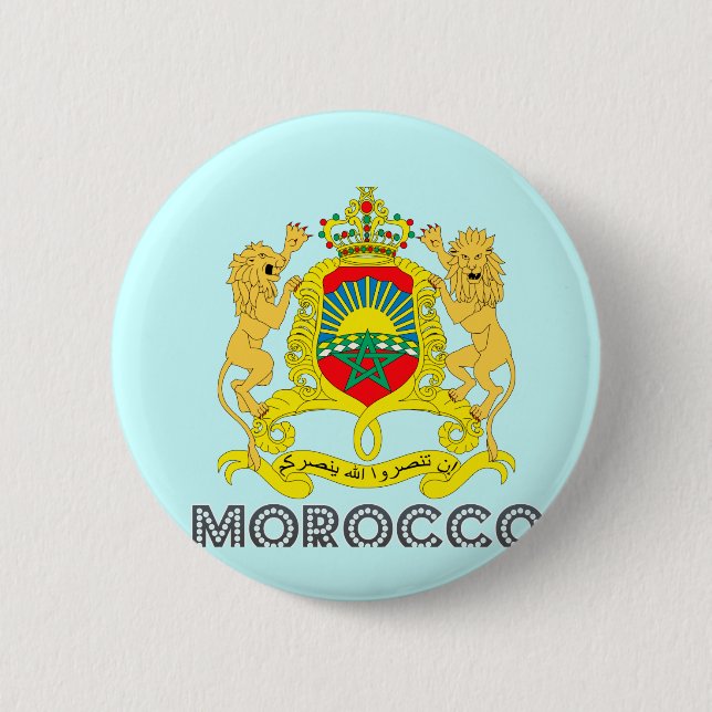 Moroccan Emblem Pinback Button (Front)
