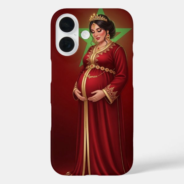 Moroccan Expecting Mother Personalized Phone Case  (Back)