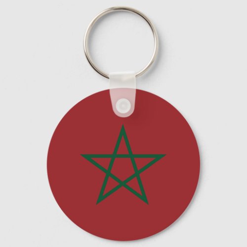 Moroccan Flag from 1915 to Now _ Moroccan Flag Keychain