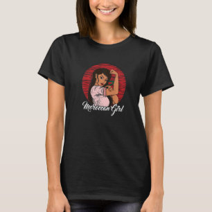 Moroccan Flag Morocco Moroccan Girl T-Shirt
