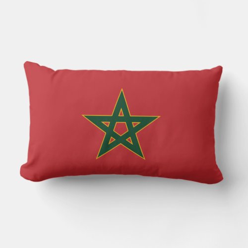 Moroccan flag pillow