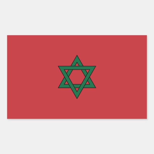 Moroccan flag Stickers (Front)