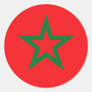Moroccan Flag T-shirts and Gifts Classic Round Sticker